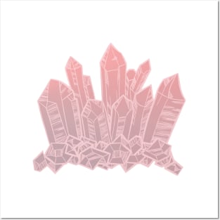 Pink Crystals Posters and Art